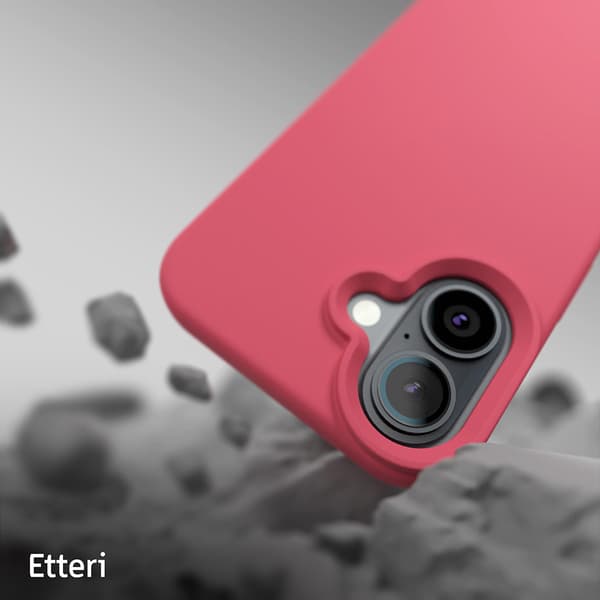 Etteri Silikonskal för iPhone 16 Plus hallon