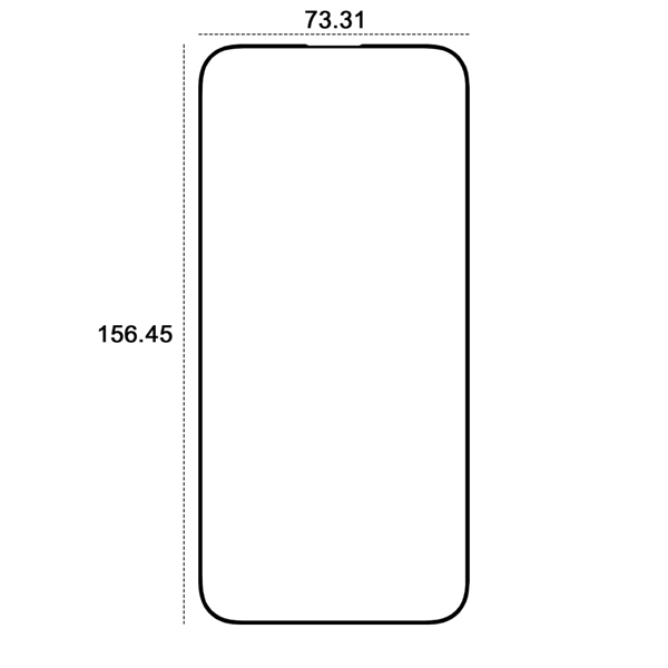 2-pack Härdat Glas Skärmskydd för iPhone 15 Pro Max (6,7\") - Rött, 9H Hårdhet, Oleofobisk