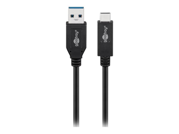 goobay USB Type-C kabel 50cm svart svart