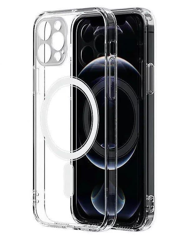 MagSafe Silikonskal för iPhone 12 Pro Max transparent