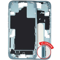 Mellanstor ram med smådelar för iPhone 16 (amerikansk version) (begagnad OEM-dragning: klass A) (blågrön)