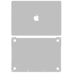 2-i-1 (topp, botten) skal för MacBook Pro 13\" A1708 (2016) (silver)