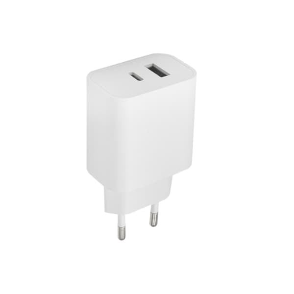 Maxlife MXTC-06 PD QC laddare 1x USB-C 1x USB 20W vit