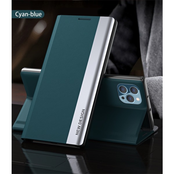 Magnetisk flipfodral för iPhone 14 Pro - blå blå