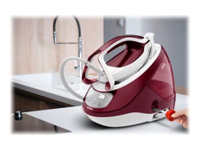 Tefal Pro Express Protect GV9220E0 Dampstrygejern 2600W röd vit