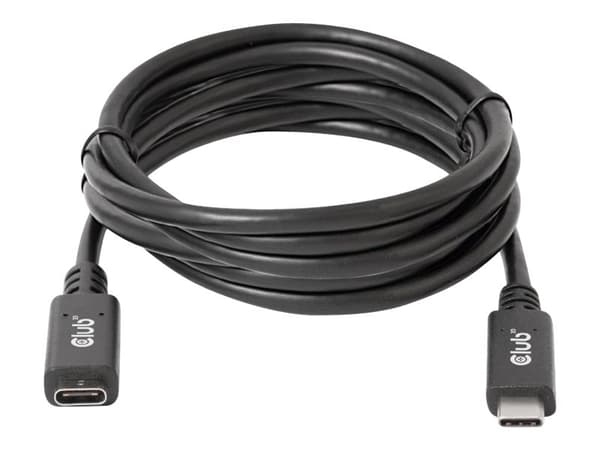 Club 3D CAC-1529 USB-C förlängningskabel 2m svart svart