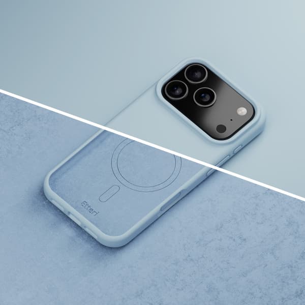 Etteri Silikon Mag-skal för iPhone 17 Pro / 18 Pro ljusblå