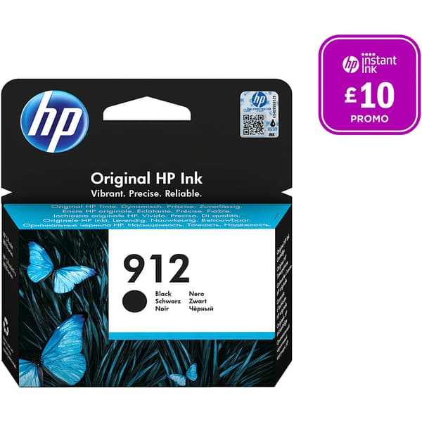 HP 912 svart 300 sidor bläck 3YL80AE svart