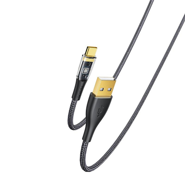 YESIDO KABEL CA104 18W USB/TYPE-C 1,2M PVC 2A SVART