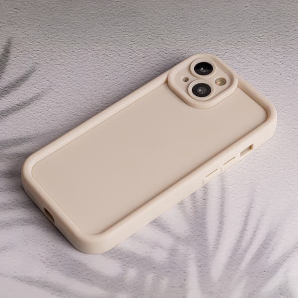 Rim TPU-skal för iPhone 13 6,1\" beige