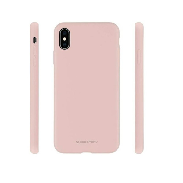 Mercury Silicone iPhone 15 Plus 6,7" rosa-sandfärgad