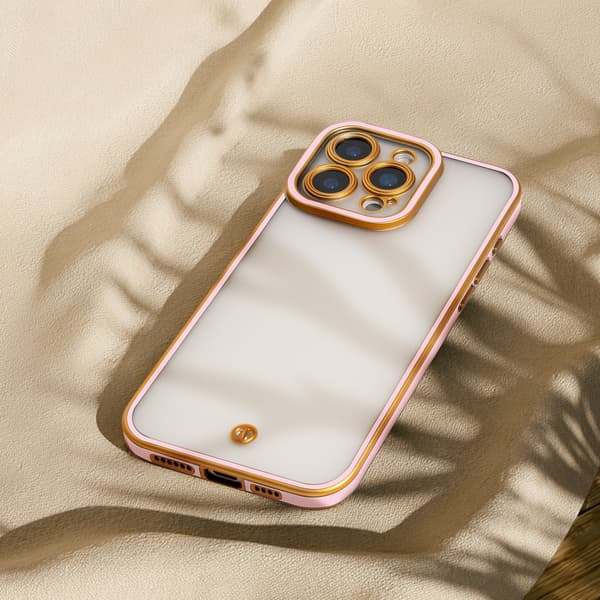 Silky Gold-fodral för iPhone 12 6,1\" rosa