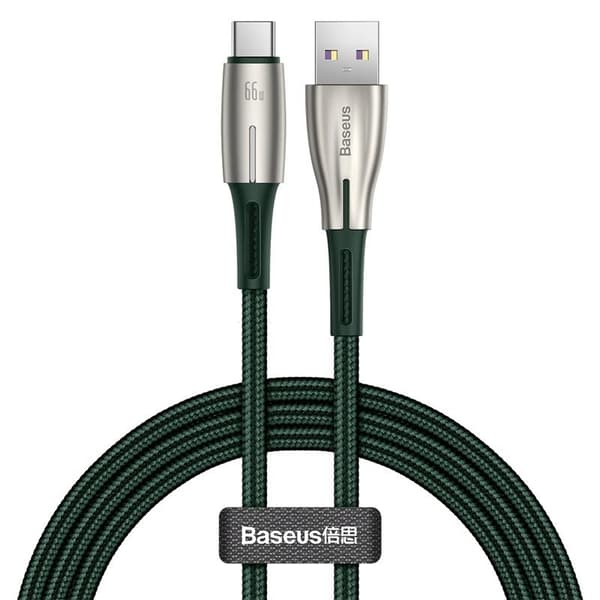 Baseus kabel Cafule Metal USB - USB-C 0,25m svart 66W svart