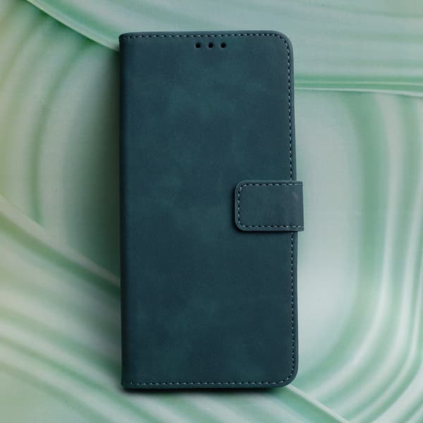 Smart Velvet fodral för iPhone 16e / 17e mörkgrön