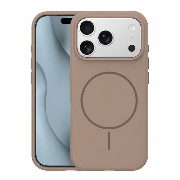 Silikon tunt Mag-skal för iPhone 17 Pro Max / 18 Pro Max brun brun