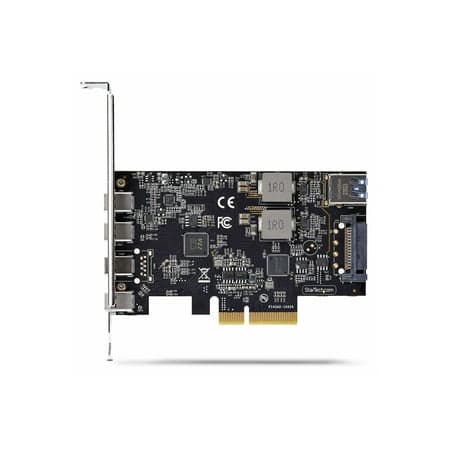 StarTech.com 5-portars USB PCIe-kort, USB 3.2 10Gbps, PCI Express-kort med 4x USB-C-portar, 1x intern USB-A-port, USB PCIe-kontrollerkort, Windows/mac