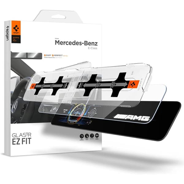 Spigen härdat glas \"EZ FIT\" SET MERCEDES E-CLASS 2020 / 2021