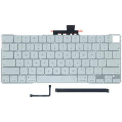 Tangentbord (ANSI US) (Touch ID) för MacBook Neo (2026) (Äkta OEM) (Silver) silver
