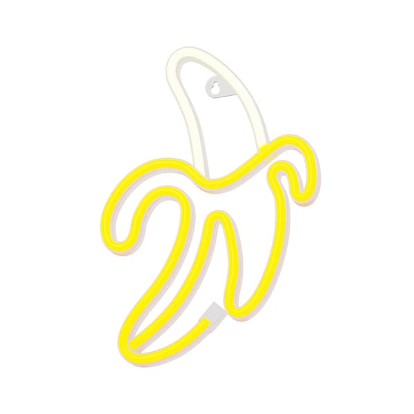 Neon LED lamp BANANA white yellow Bat + USB FLNE10 Forever Light