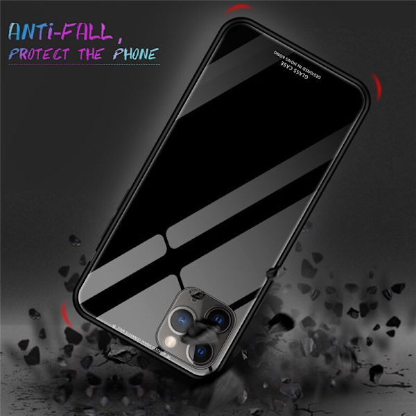 GLASfodral till IPHONE 12 PRO MAX svart