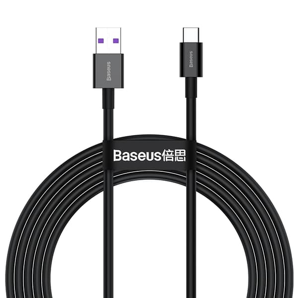 Baseus-kabel Superior USB - USB-C 2,0m svart 66W