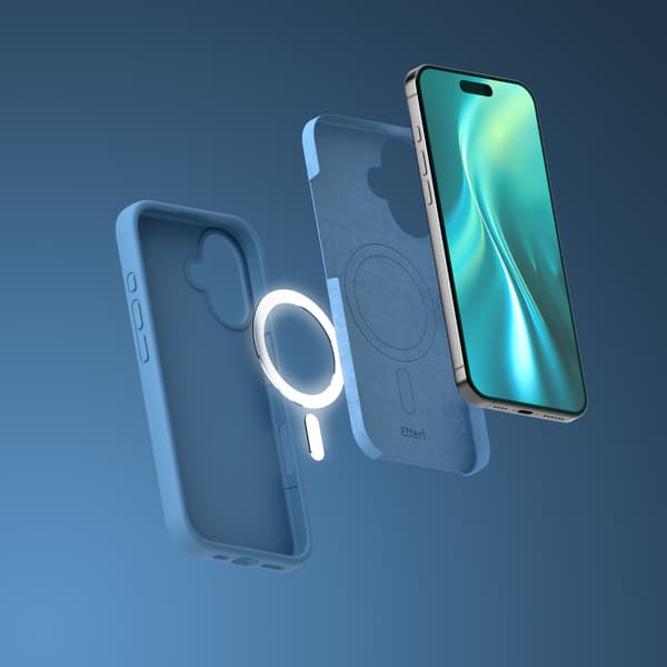 Etteri Silikon Mag-skal till iPhone 17 mörkblå