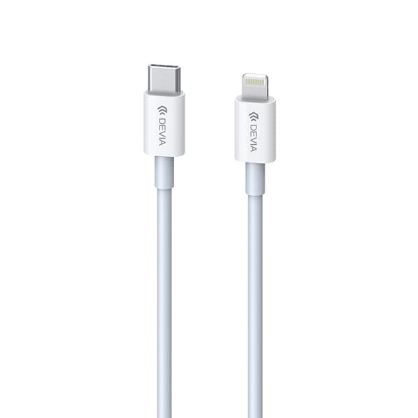 Devia kabel Smart EC146 PD USB-C - Lightning 20W 3A vit vit