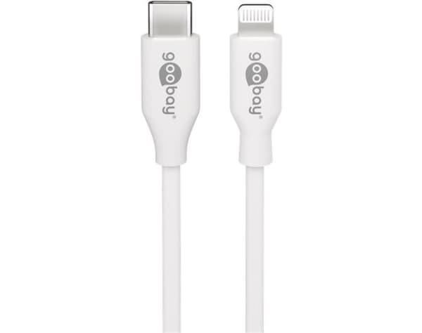 Goobay Lightning-kabel 1m vit MFi vit