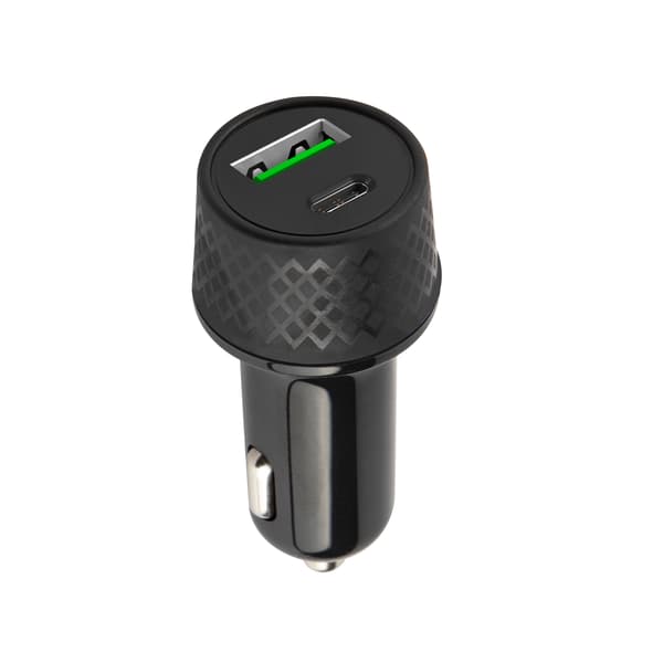 Forever car charger 1xUSB 2.4A + 1xUSB-C PD 45W LA-04 black