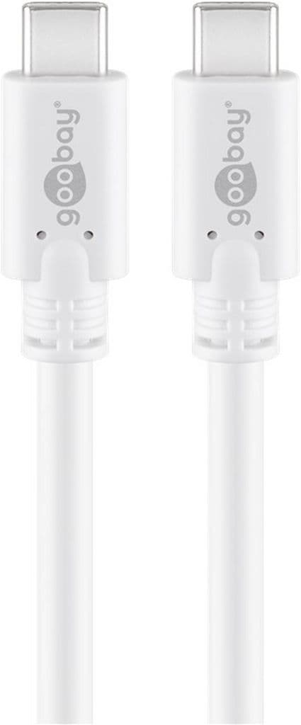 Goobay USB-C 2.0 60W PD 0.5m vit