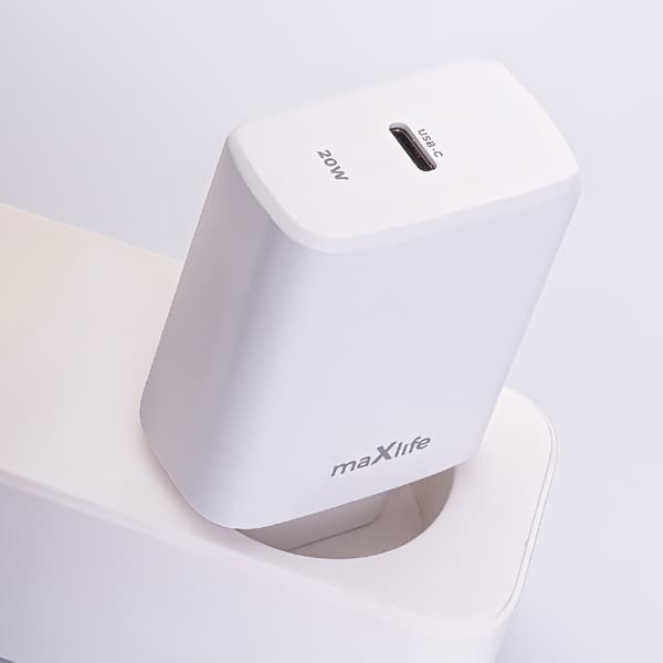 Maxlife MXTC-10-20C PD QC laddare 1x USB-C 20W vit