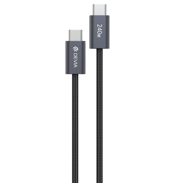 Devia-kabel Extreme EC652 PD USB-C - USB-C 2,0 m 240W svart