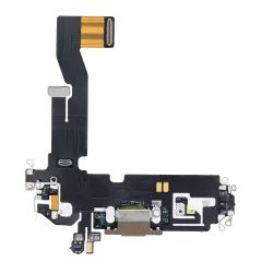 Laddningsport Flexkabel för iPhone 12 Pro (Begagnad OEM-dragning) (Guld) guld