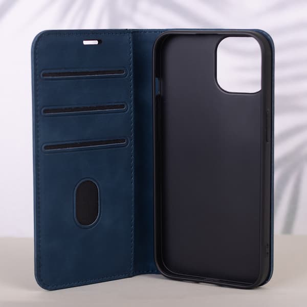Smart mockafodral för Honor 600 / Honor 600 Pro marinblå