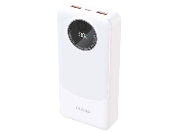 Dudao K12Pro powerbank 20000mAh 22.5 Watt vit vit