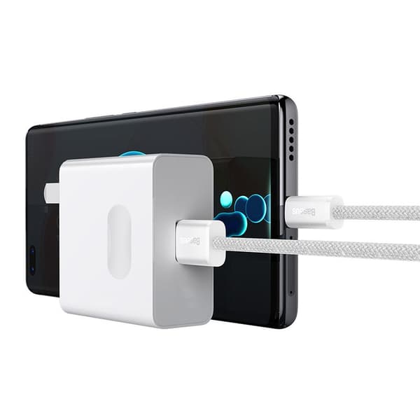 Baseus kabel Dynamic USB - USB-C 1,0m vit 100W vit