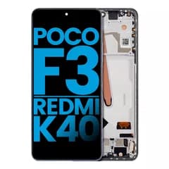 LCD-enhet med ram för Xiaomi Poco F3 / Redmi K40 / Redmi K40 Pro (Eftermarknad: Incell) (Deep Ocean Blue)