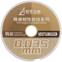 Fine Toughness Tensile Tungsten Diamond Wire (Width: 0.035mm / Length: 100m) (XHZC)