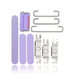 Hårda knappar (ström / volym / omkopplare) för iPhone 12 (lila) lila
