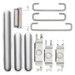 Hårda knappar (ström / volym / omkopplare) för iPhone 11 Pro / 11 Pro Max (silver) silver