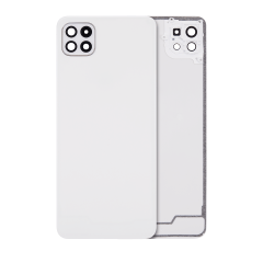 Baksidesglas med kameralins för Samsung Galaxy A22 5G (A226 / 2021) (Eftermarknad Plus) (Vit)