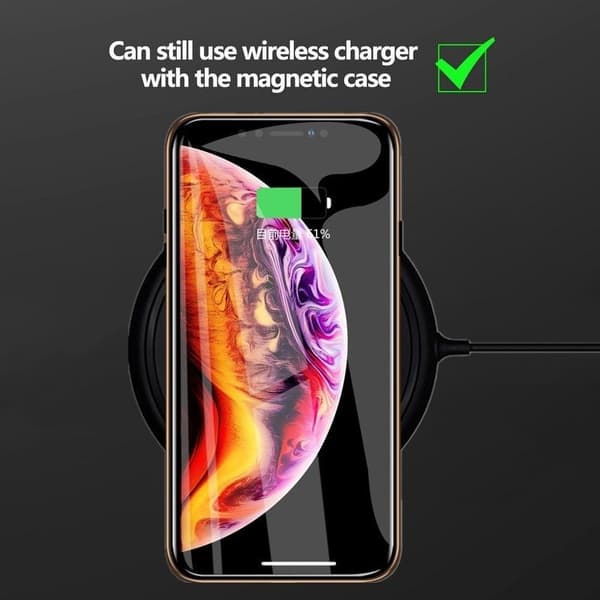 Sekretess magnetfodral för iphone 13 mini röd