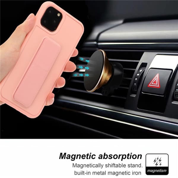 Handrem Metall stativfodral för iphone 13 mini rosa rosa