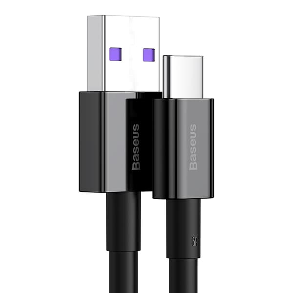 Baseus kabel Superior USB - USB-C 2,0m svart 66W svart