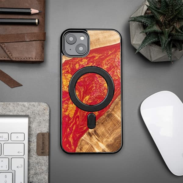 Bewood Unique Case for iPhone 15 Plus 6.7\" Neons Paris with MagSafe