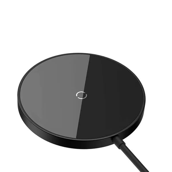 Baseus trådlös laddare Simple Mini 3 15W svart magnetisk