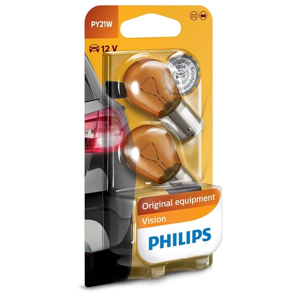 Philips Bilglödlampa PY21W 2st 12V 21W 12496NAB2