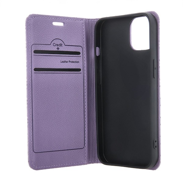 Smart Caro fodral för iPhone 16 6,1" lile lila