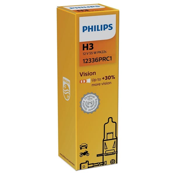 Philips H3 Vision Bilglödlampa 12V 55W 12336PRC1