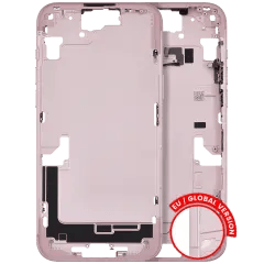 Mellanramshölje med smådelar för iPhone 15 Plus (EU / Global version) (Begagnad OEM-dragning: Klass A) (Rosa) rosa